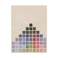 Square Mountain – Abstract Canvas Print in Multicolour Geometric Composition